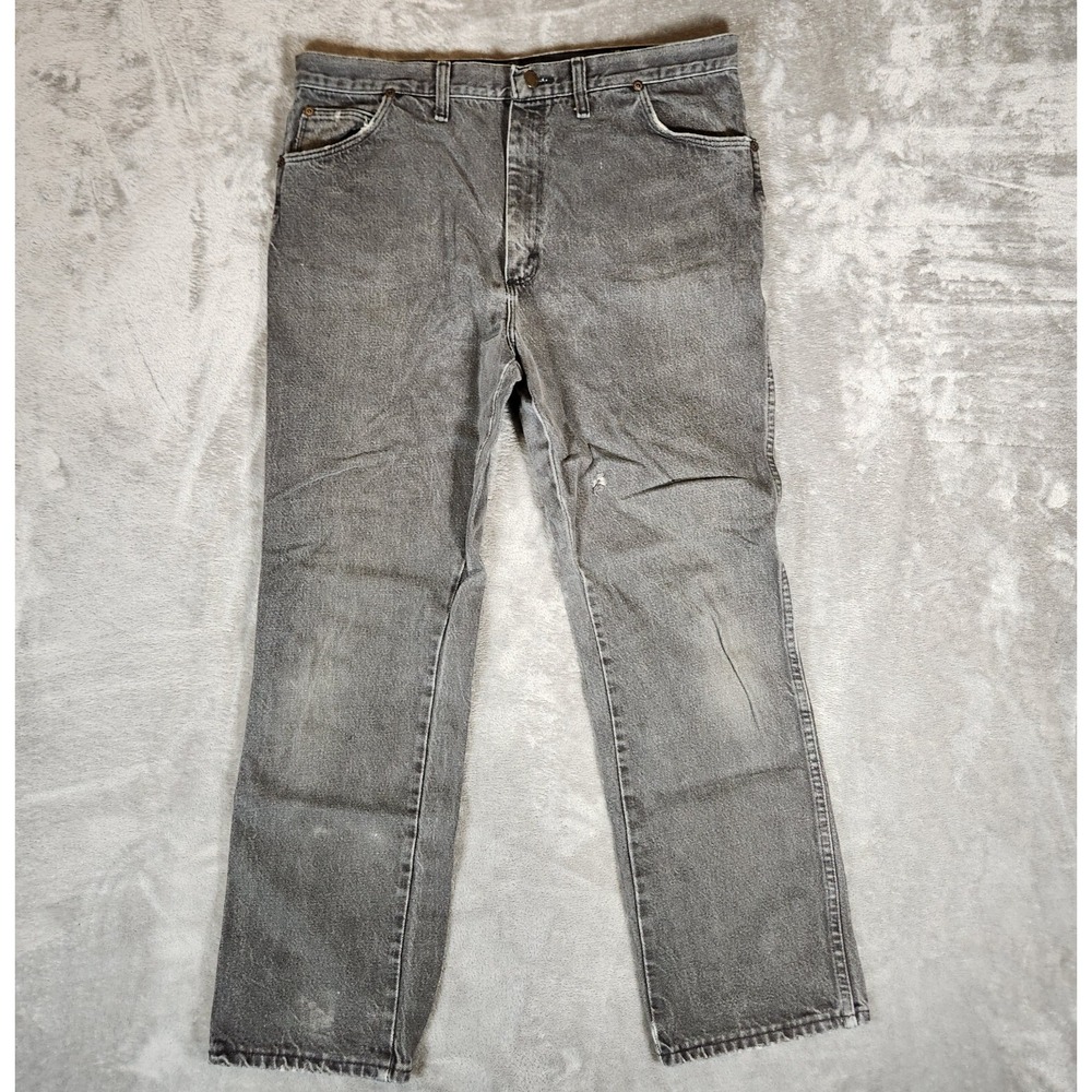 Vintage‎ Rustler Jeans Men's 36X31 (Tag 38x32) Black Distressed Grunge 87655BK